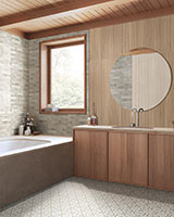 UrbanSlat Natural 16x48 Wall in bathroom