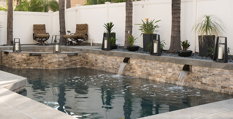 quarzo gray copings hardscape scene