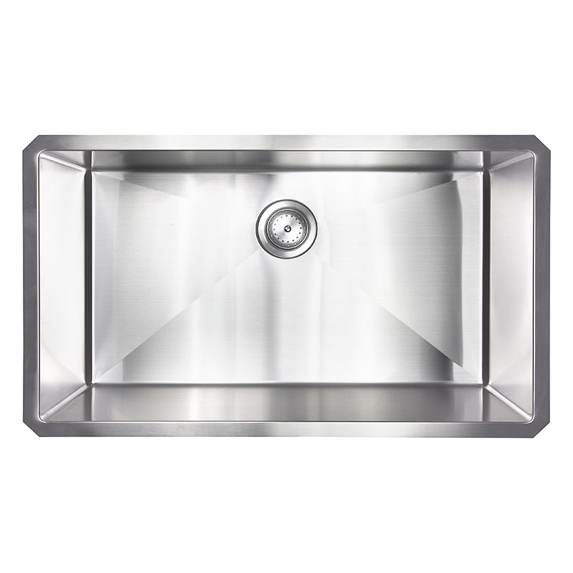 Single Bowl Handcrafted 3219 stainless steel undermount kitchen sink Detail