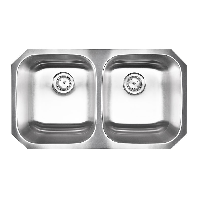 Double Bowl 50/50 - 3118 stainless steel undermount kitchen sink Detail