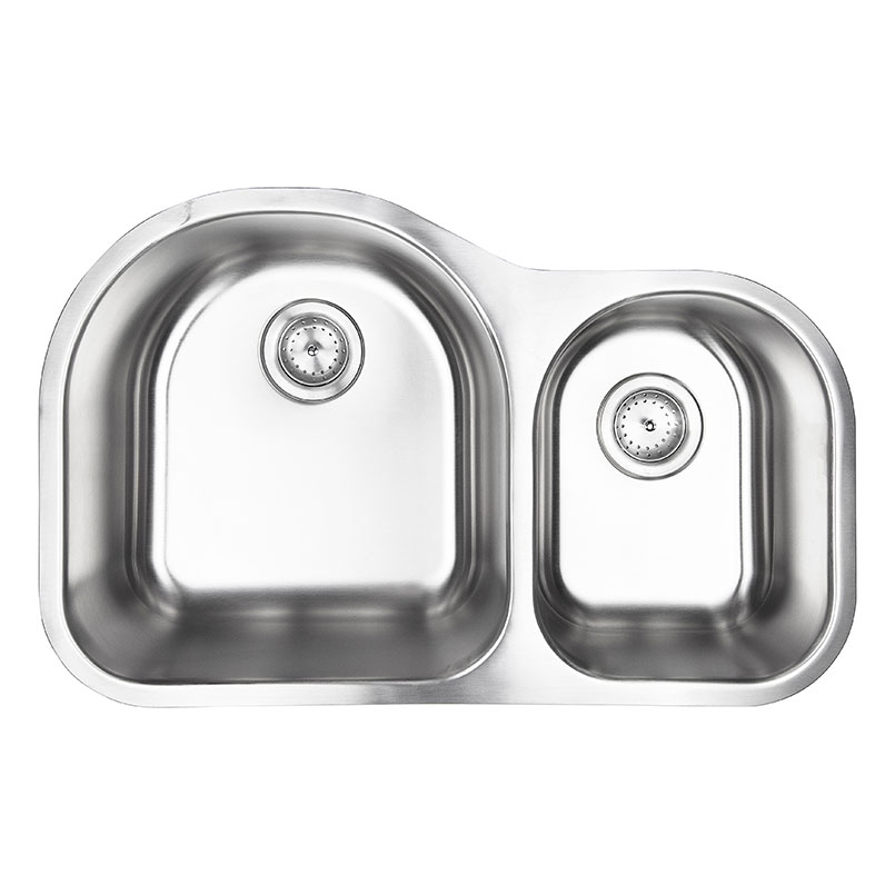 Double Bowl 60/40 - 3120 stainless steel undermount kitchen sink Detail