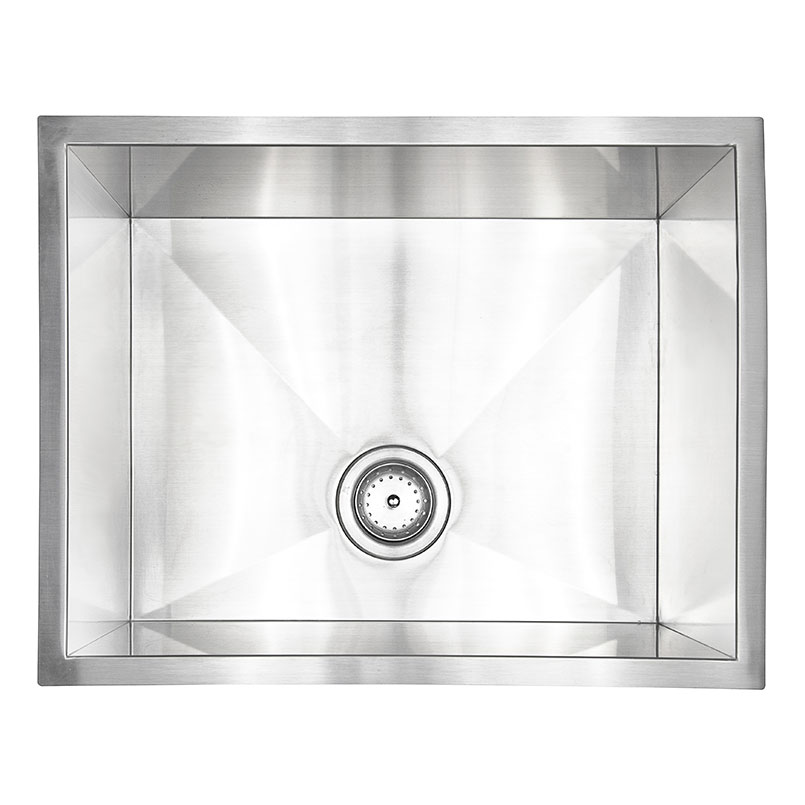Single Bowl Handcrafted 2318 stainless steel kitchen sink Detail