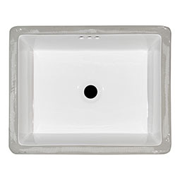 Image link to Vanity White Flat Porcelain Kitchen Sink product page