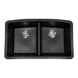 Black Quartz Double Bowl 50/50-3219 kitchen sink