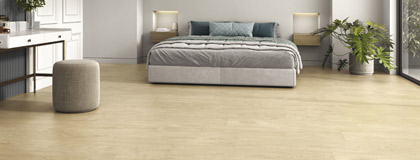 WhiteHill Wood Look Porcelain floor in Bedroom